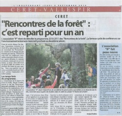 Article Indépendant 9 septembre 2010