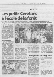 Les petits cétérans à l'école de la forêt