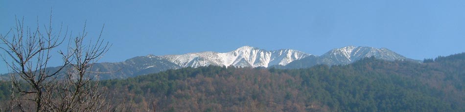 Le canigou vu des Aspres